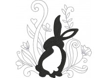 Stickdatei - Bunnies in the garden 3